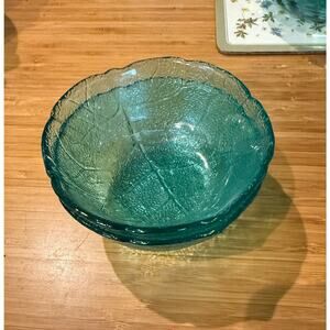 Pair of Turquoise Arcoroc Aspen Bowls in Flawless Condition